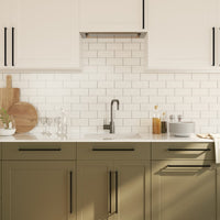 Maniglie per Mobili 20 pz Nere 320 mm in Acciaio Inox 3203657