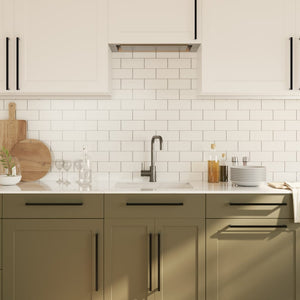 Maniglie per Mobili 20 pz Nere 320 mm in Acciaio Inox 3203657