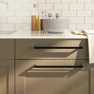 Maniglie per Mobili 20 pz Nere 320 mm in Acciaio Inoxcod mxl 132975