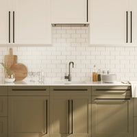 Maniglie per Mobili 20 pz Nere 480 mm in Acciaio Inox 3203658