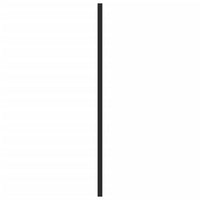 vidaXL Maniglie per Mobili 20 pz Nere 480 mm in Acciaio Inox