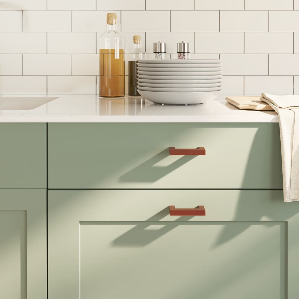 Maniglie per Mobili 20 pz Bronzo 64 mm in Acciaio Inoxcod mxl 109017