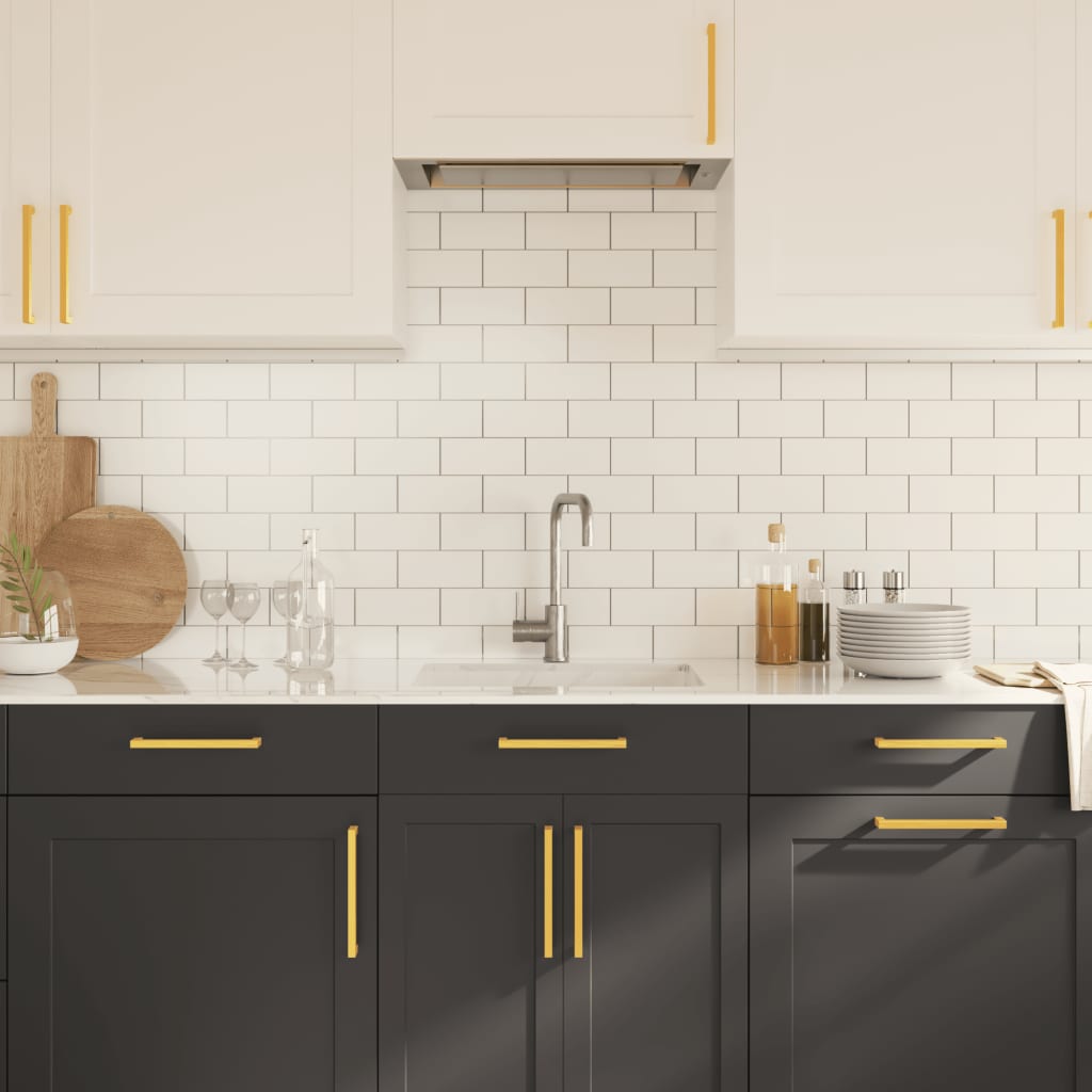 Maniglie per Mobili 10 pz Oro 192 mm in Acciaio Inox 3203671