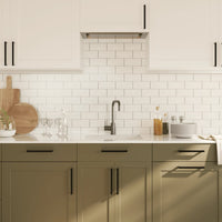 Maniglie per Mobili 10 pz Nere 192 mm in Acciaio Inox 3203675