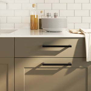 Maniglie per Mobili 10 pz Nere 192 mm in Acciaio Inox 3203675