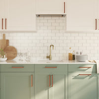 Maniglie per Mobili 10 pz Bronzo 192 mm in Acciaio Inox 3203679