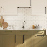 Maniglie per Mobili 20 pz Nere 224 mm in Acciaio Inox