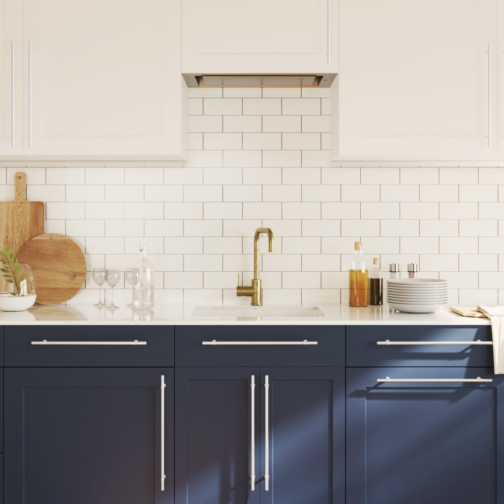 Maniglie per Mobili 10 pz Argento 320 mm in Acciaio Inox 3203709