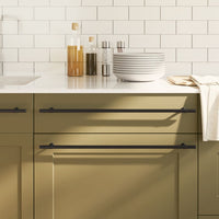 Maniglie per Mobili 10 pz Nere 480 mm in Acciaio Inox 3203714