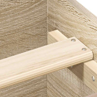 Giroletto senza Materasso-Struttura Letto Rovere Sonoma 90x200 cm in Truciolato 407157