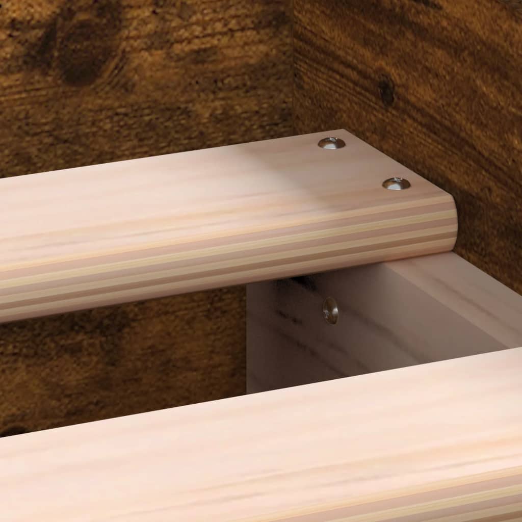 Giroletto senza Materasso Rovere Fumo 100x200 cm in Truciolato 835936