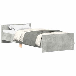 Giroletto Grigio Cemento 90x190 cm in Legno Multistrato 835942