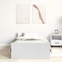 Giroletto Bianco 75x190 cm Small Single in Legno Multistrato