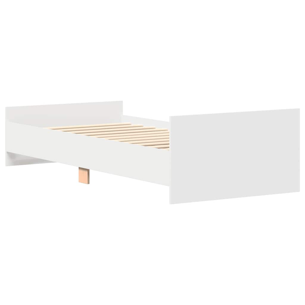 Giroletto Bianco 75x190 cm Small Single in Legno Multistrato