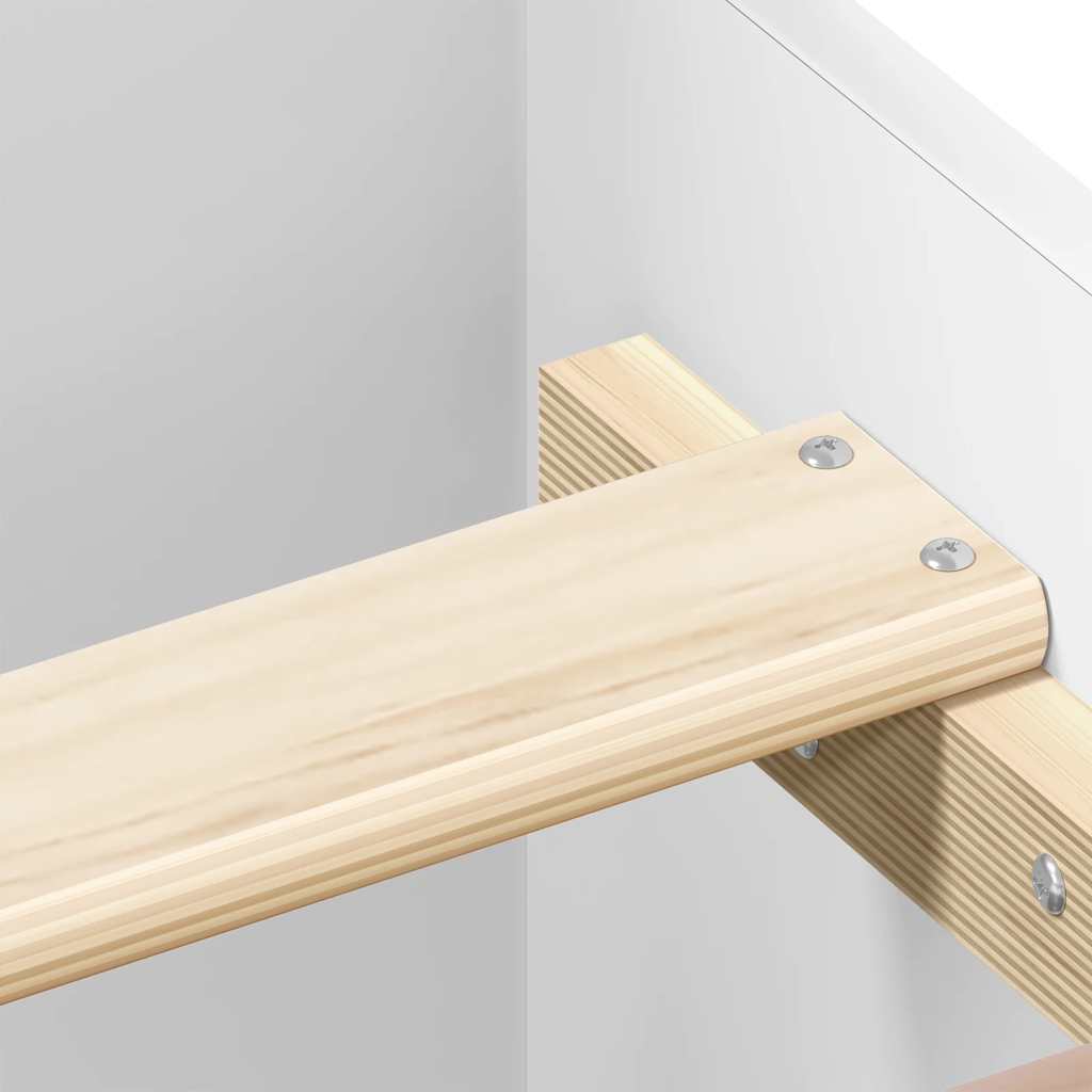 Giroletto Bianco 75x190 cm Small Single in Legno Multistrato