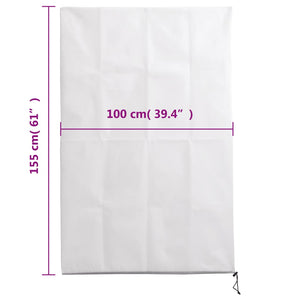 Coperture con Cerniera per Piante 2pz 70 g/m² 1x1,55 m 364866