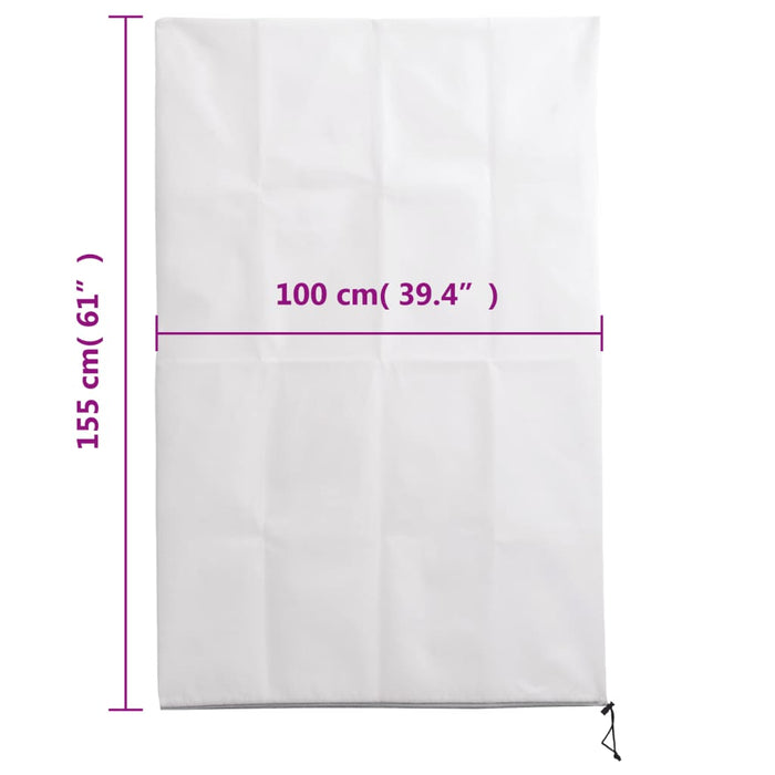 Coperture con Cerniera per Piante 2pz 70 g/m² 1x1,55 m 364866