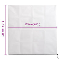 Coperture con Cerniera per Piante 2pz 70 g/m² 1,55x1,55 m 364867