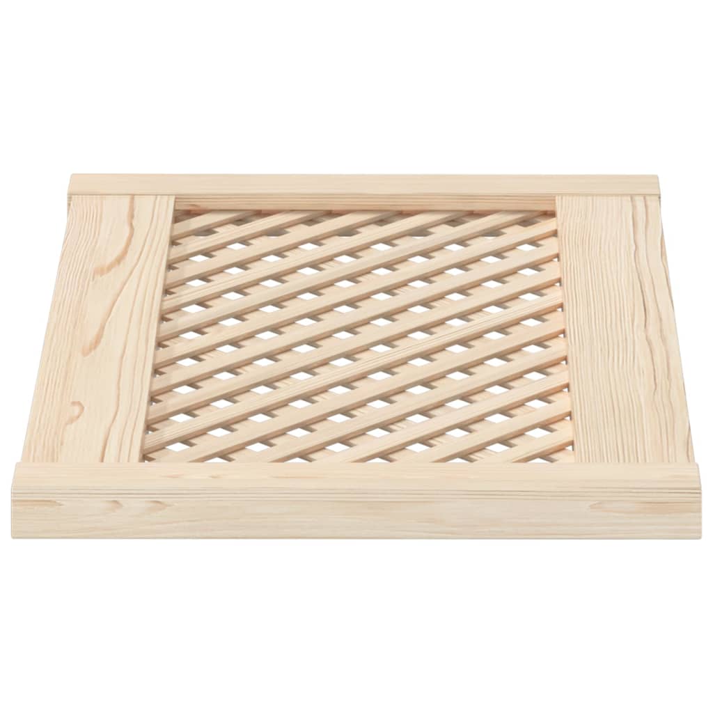 Ante con Design a Reticolo 2 pz 59,5x39,5 cm in Legno di Pino 372789