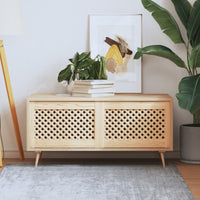 Ante con Design a Reticolo 2 pz 49,5x39,5 cm in Legno di Pinocod mxl 107859