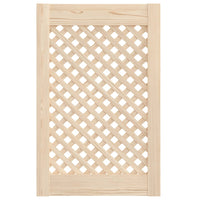 Ante con Design a Reticolo 2 pz 39,5x61,5 cm in Legno di Pino 372790
