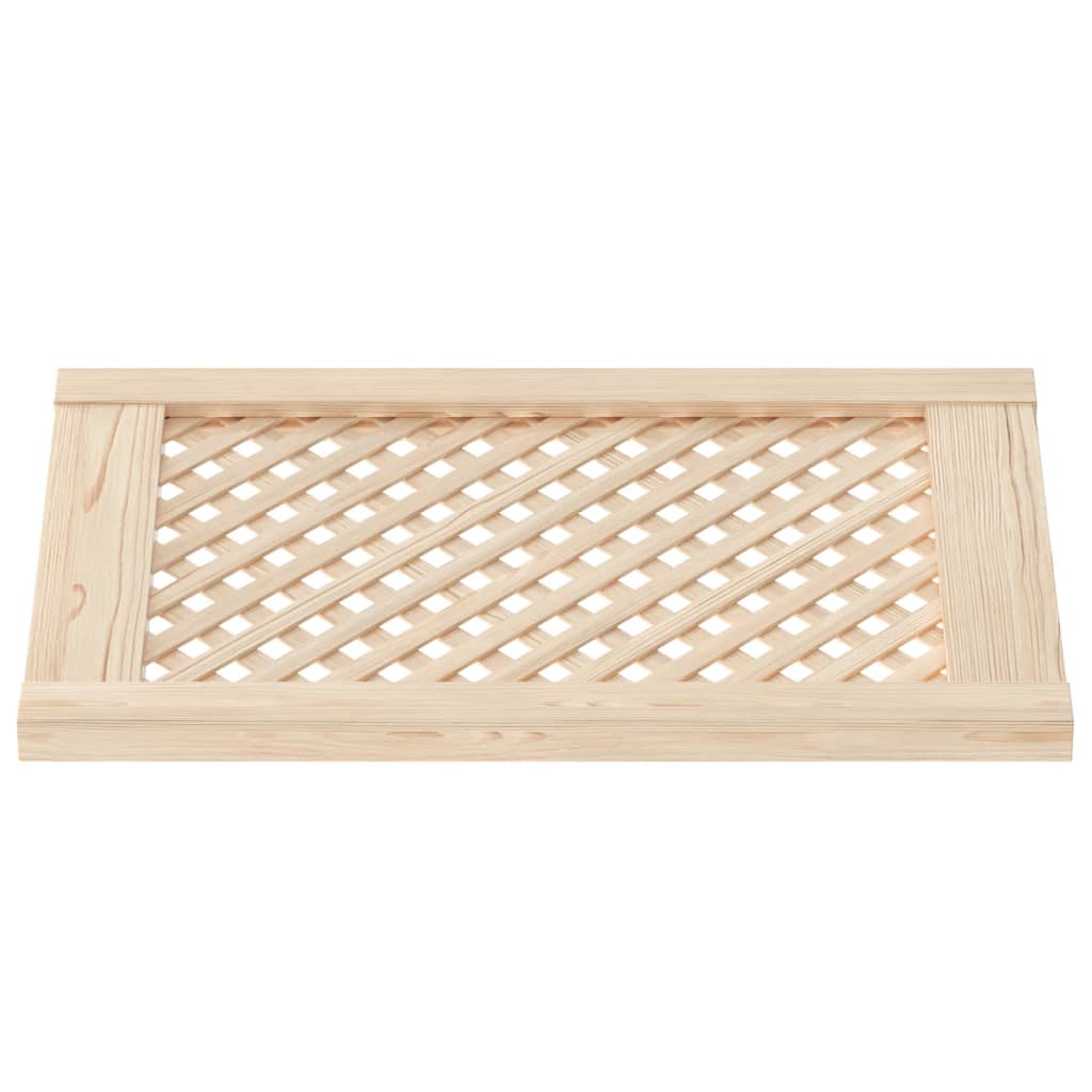 Ante con Design a Reticolo 2 pz 39,5x61,5 cm in Legno di Pino 372790