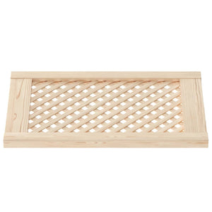 Ante con Design a Reticolo 2 pz 39,5x61,5 cm in Legno di Pino 372790