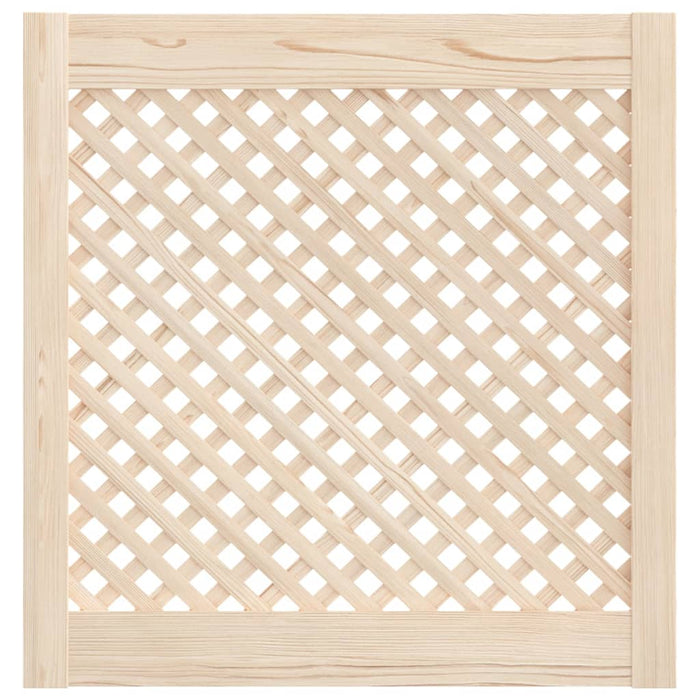 Ante con Design a Reticolo 2 pz 59,5x61,5 cm in Legno di Pino