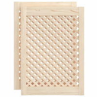 Ante con Design a Reticolo 2 pz 49,5x69 cm in Legno di Pinocod mxl 107860