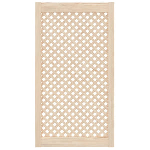 Ante con Design a Reticolo 2 pz 49,5x99 cm in Legno di Pinocod mxl 83896