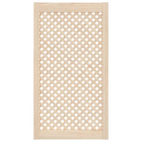 Ante con Design a Reticolo 2 pz 49,5x99 cm in Legno di Pino 372797