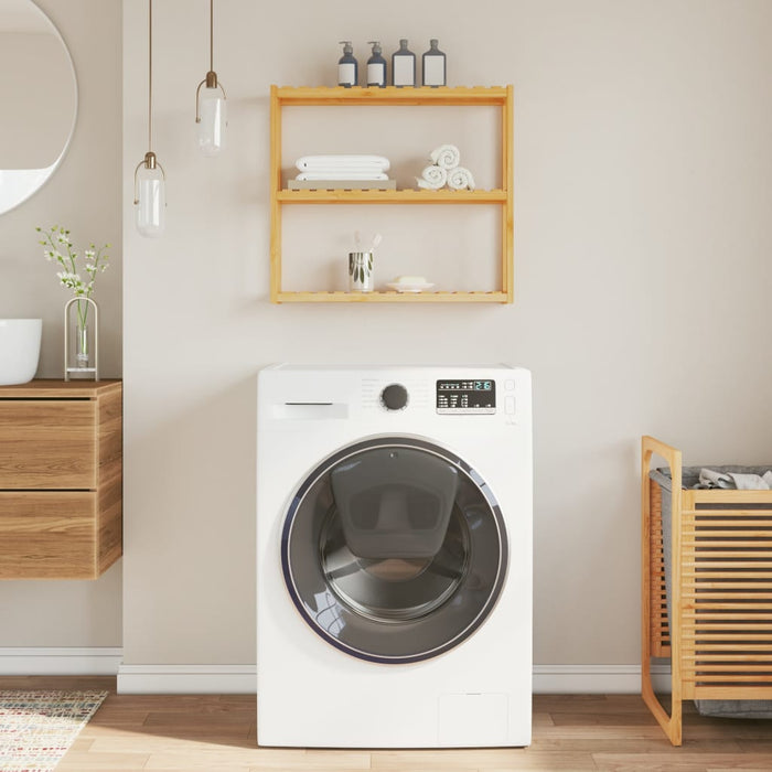 Mensola da Bagno 3 Ripiani Montaggio a Parete 60x15x54cm BambÃ¹cod mxl 108361