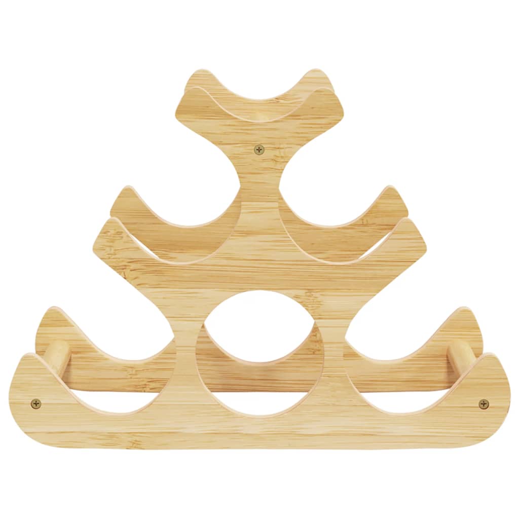 Portabottiglie di Vino per 6 Bottiglie 35x18x25,5 cm in BambÃ¹cod mxl 108362