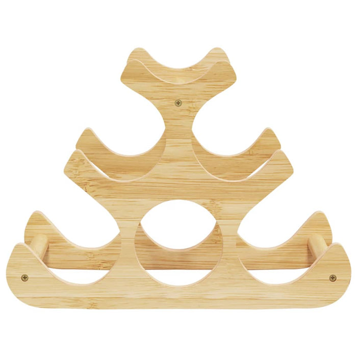 Portabottiglie di Vino per 6 Bottiglie 35x18x25,5 cm in BambÃ¹cod mxl 108362