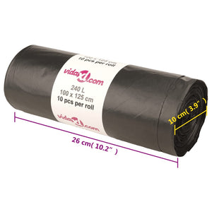 Sacchetti per Cestini 150 pz Neri 240 L 155341