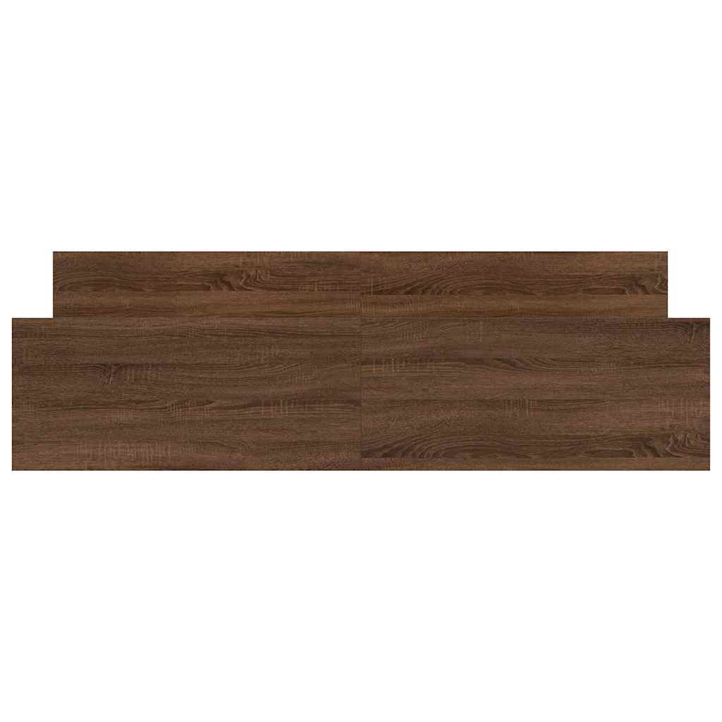 Giroletto con Testiera e Pediera Rovere Marrone 200x200 cm 3203739