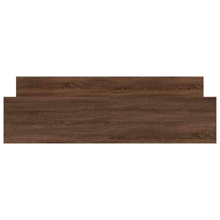 Giroletto con Testiera e Pediera Rovere Marrone 200x200 cm 3203739