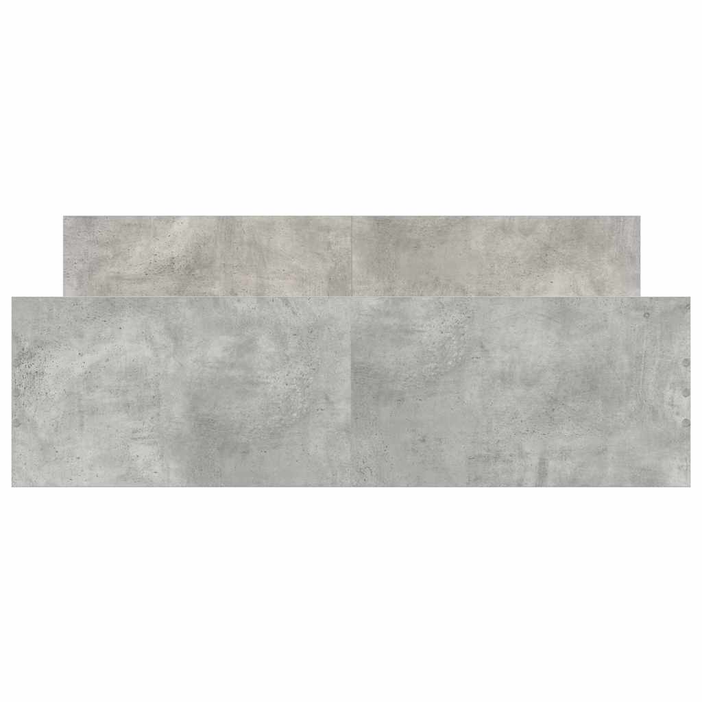 Giroletto con Testiera e Pediera Grigio Cemento 120x200 cm 3203743
