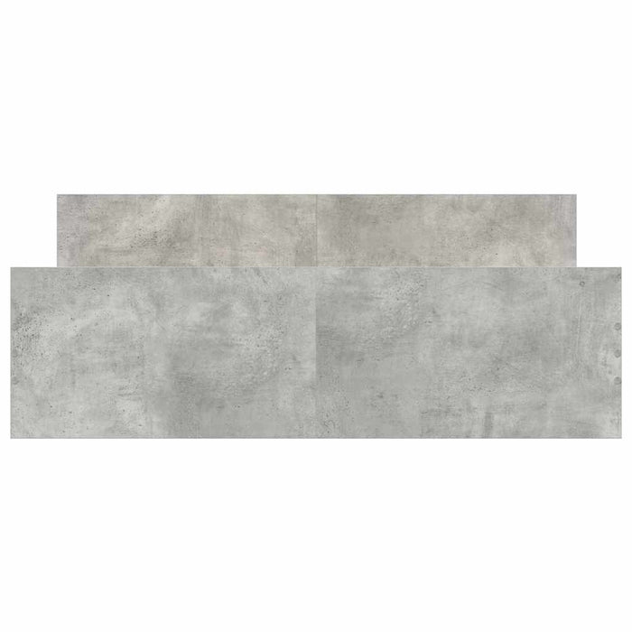Giroletto con Testiera e Pediera Grigio Cemento 120x200 cm 3203743