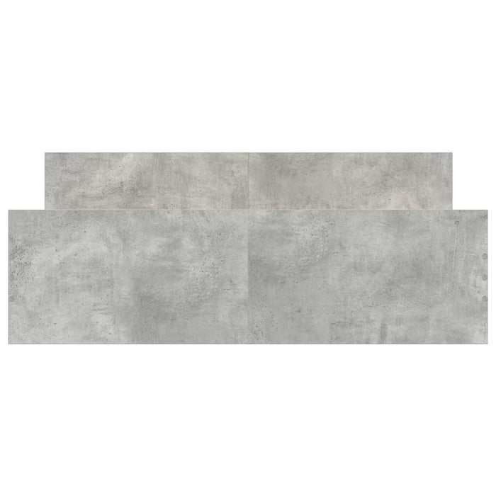 Giroletto con Testiera e Pediera Grigio Cemento 140x200 cm 3203750