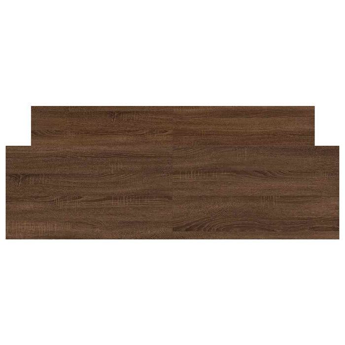 Giroletto con Testiera e Pediera Rovere Marrone 140x200 cm 3203753