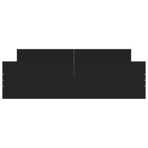 Giroletto con Testiera e Pediera Nero 150x200 cm 3203755