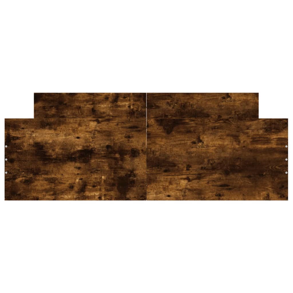 Giroletto con Testiera e Pediera Rovere Fumo 140x190 cm 3203786