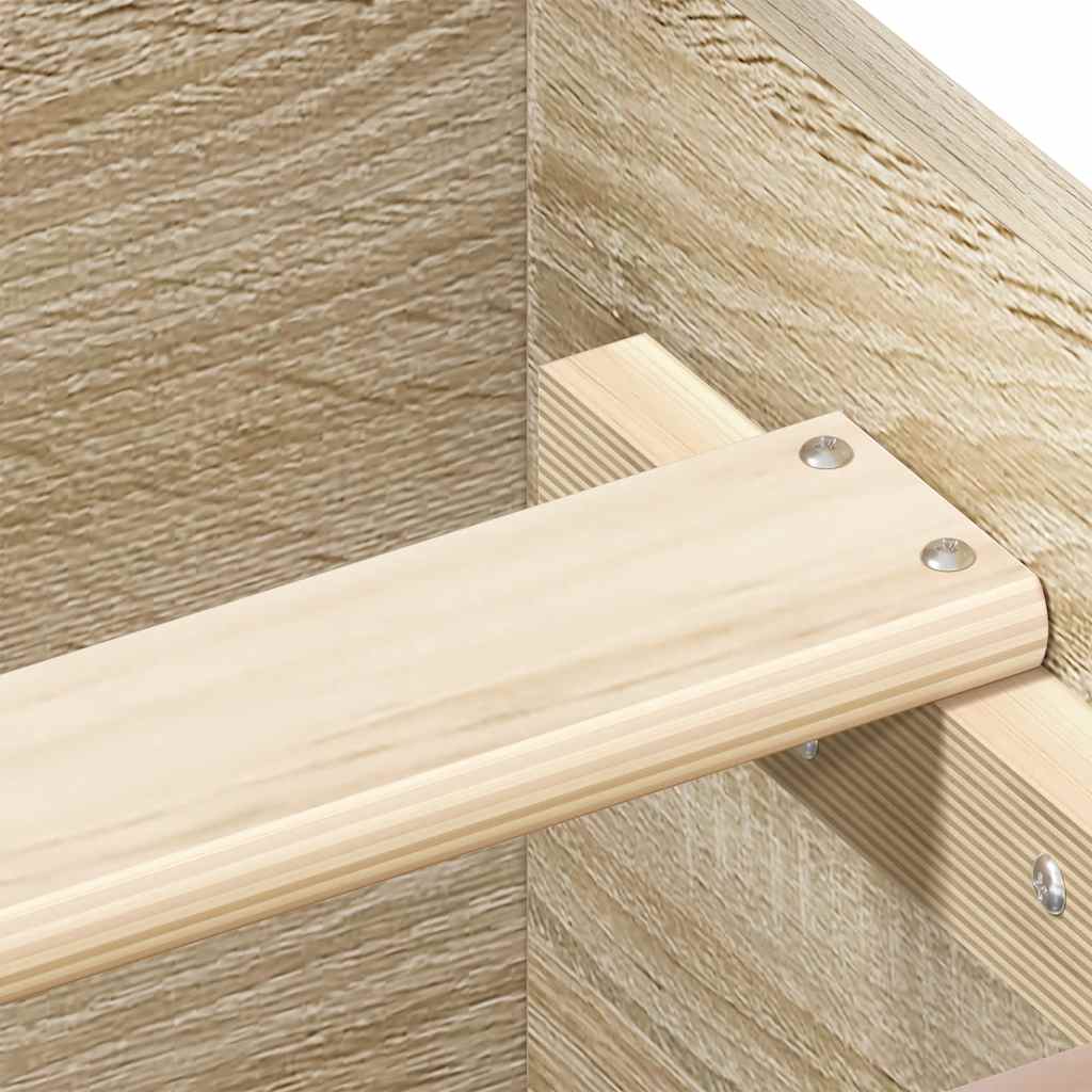 Giroletto con Testiera e Pediera Rovere Sonoma 135x190 cm 3203791