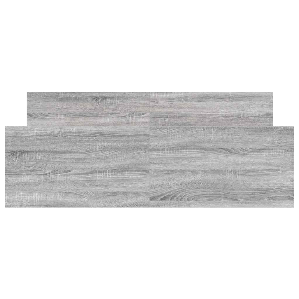 Giroletto con Testiera e Pediera Grigio Sonoma 135x190 cm 3203794