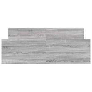 Giroletto con Testiera e Pediera Grigio Sonoma 135x190 cm 3203794