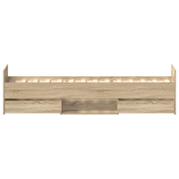 Giroletto con Testiera e Pediera Rovere Sonoma 90x200 cm 3203805