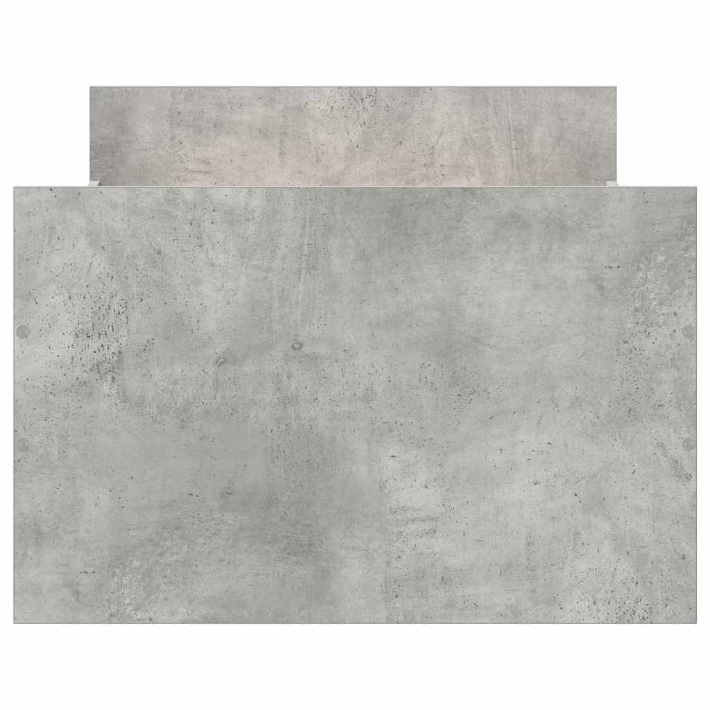 Giroletto con Testiera e Pediera Grigio Cemento 90x200 cm 3203806