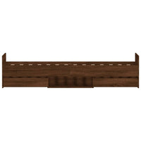 Giroletto con Testiera e Pediera Rovere Marrone 90x200 cm 3203809