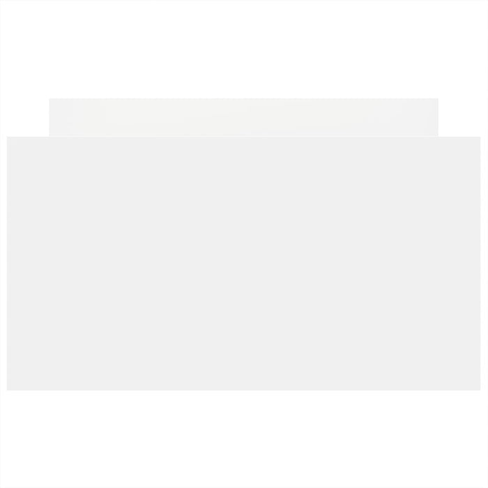 Giroletto con Testiera e Pediera Bianco 90x190 cm 3203810